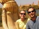 Us on one of those reed boats.